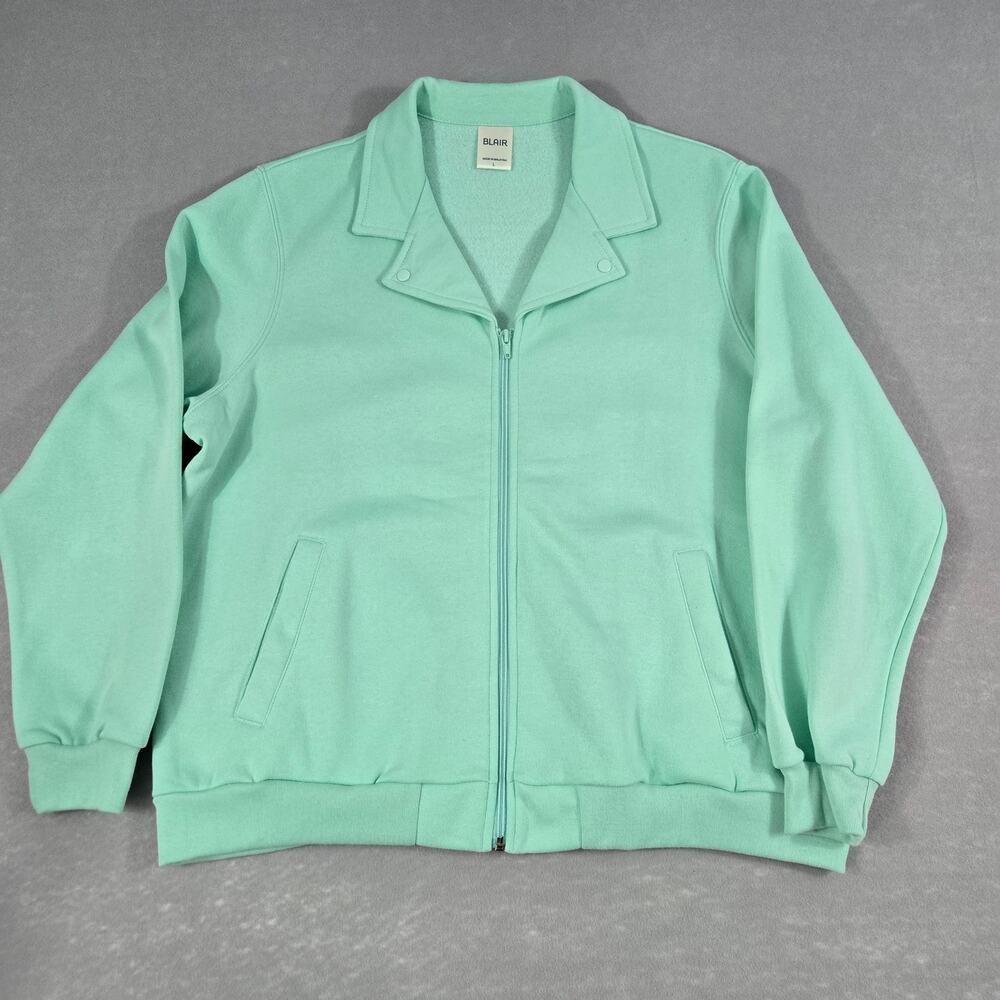 Blair Full Zipper Front Fleece Jacket with Cuffed Long Sleeves and Pockets NWOT